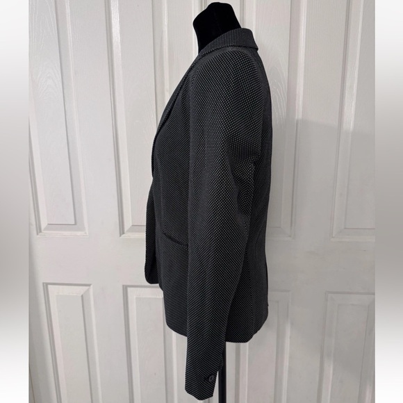 Zara Blazer Sz 6 Black White Polka Dots Office Work Party Preppy Classic EU 38 - Picture 2 of 8